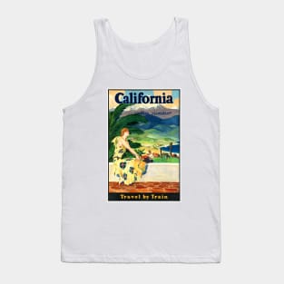 Vintage Travel Poster USACalifornia this summer Tank Top